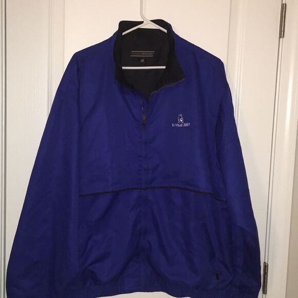 Duke Blue Devils Coach K Krzyzewskiville K-ville 2007 Golf Basketball Jacket L - Picture 1 of 3